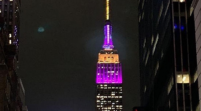 Empire State Binası Kobe Anısına Işıklandırıldi