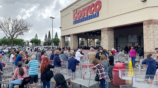 New Jersey'de Costco'nun Rafları Boşaldı