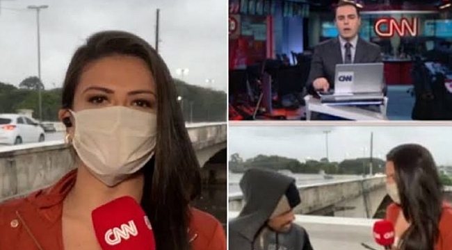 CNN muhabiri canlıda yayın soyuldu