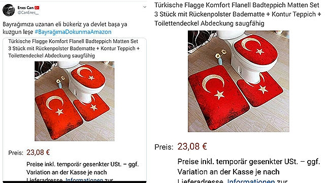 Amazon'da Türk Bayrağına Çirkin Saldırı