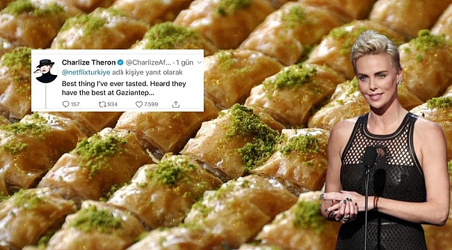 Charlize Theron'dan Baklava Şovu