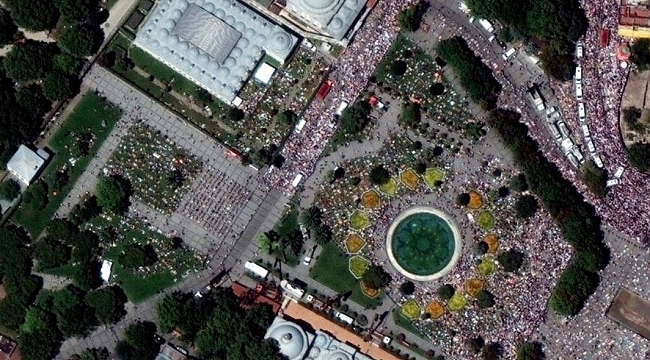 Uydudan Çekilen Ayasofya Fotoğrafları 