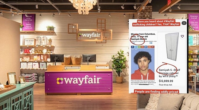 Wayfair'ın 'çocuk kaçakçılığı' iddia edildi