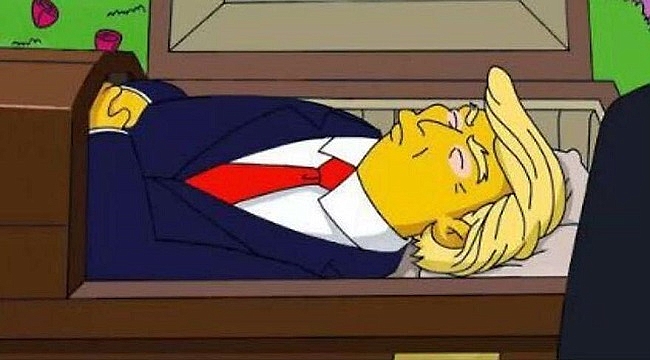 Simpsonlar'da Sahte Trump Sahnesi