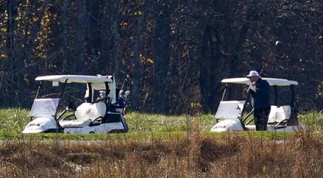 Yenilen Trump Soluğu Golf Sahasında Aldı