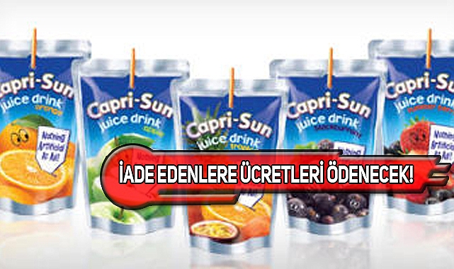 Capri Sun Meyve Sularında Temizlik Solüsyonu Çıktı