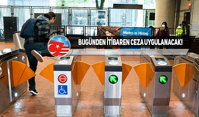 DC ve Çevresinde Metroya Biletsiz Binenler Yandı! 