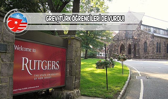 NJ Rutgers Üniversitesi'nde Dersler Durdu