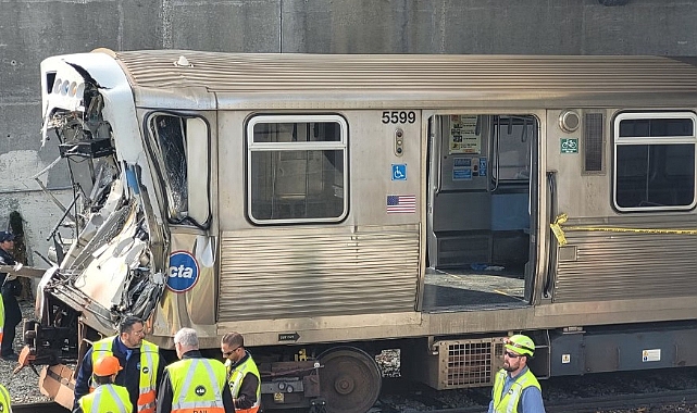 Chicago'da meydana gelen tren kazasında 23 kişi yaralandı!