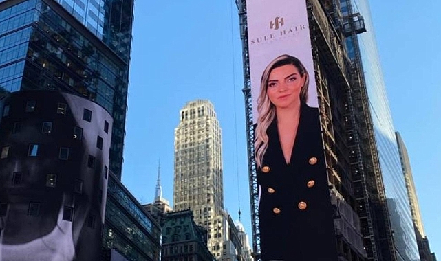 Times Meydanı billboardlarında Türk İş İnsanı: Şule Ölmez