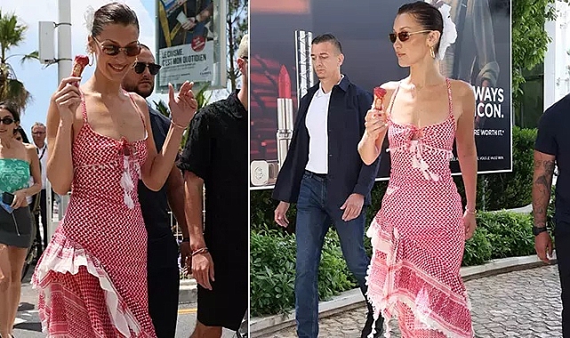 Bella Hadid Cannes'da Sessiz Filistin Protestosuyla Dikkat Çekti