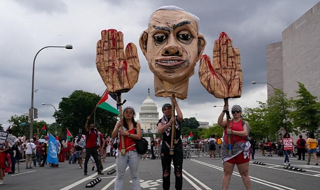 Biden İle Görüşen Netanyahu'ya Protesto Şoku