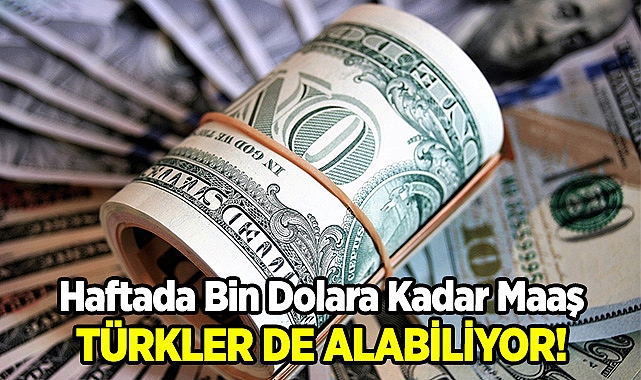 Türkler de Alabiliyor! Haftalık Bin Dolara Kadar...