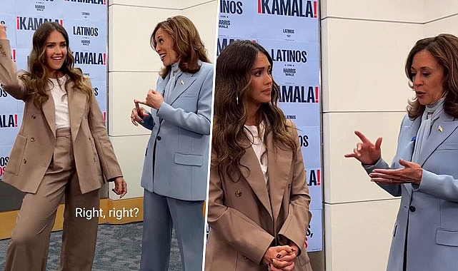 Jessica Alba'nın Kamala Harris videosu hayranlarından tepki aldı