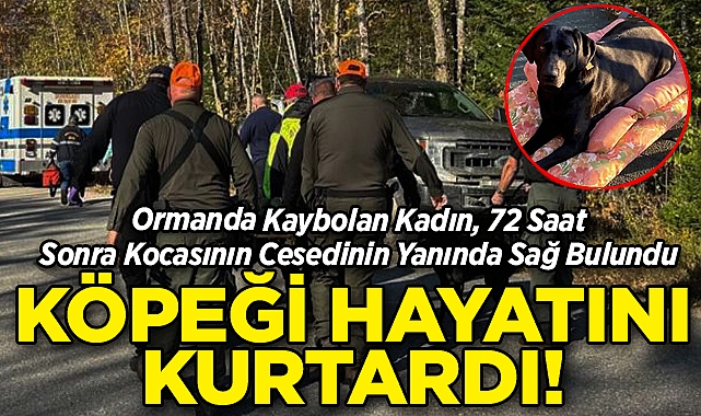 Ormanda Kaybolan Kadın 72 Saat Sonra Kocasının Cesedinin Yanında Bulundu: Köpeği Hayatını Kurtardı!