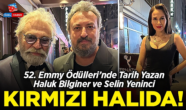 52. Emmy Ödülleri'nde Tarih Yazan Haluk Bilginer ve Selin Yeninci, Kırmızı Halıda Boy Gösterdi!