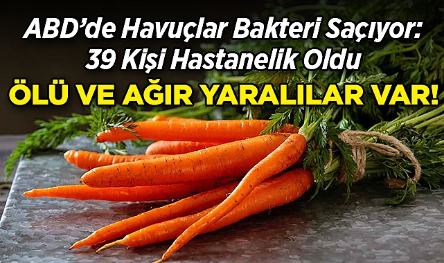 ABD'de Havuçlar Bakteri Saçıyor: 39 Kişi Hastanelik Oldu, 1 Kişi Hayatını Kaybetti!