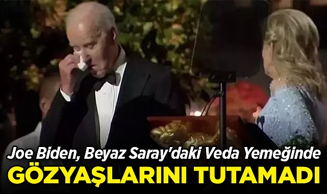 Joe Biden, Beyaz Saray'daki Veda Yemeğinde Gözyaşlarını Tutamadı!