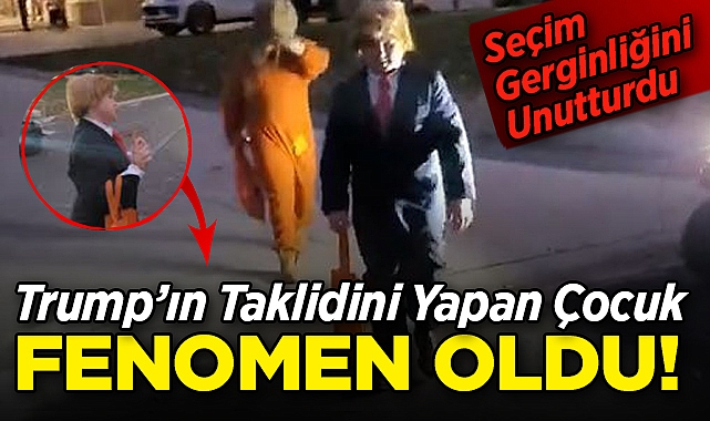 Küçük Çocuk, Trump'ın Taklidini Yaptı: ABD'nin En Çok Konuşulan İsmi Oldu!