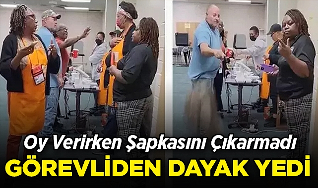 Oy Verirken Şapkasını Çıkarmadı: Sandık Görevlisinden Dayak Yedi!