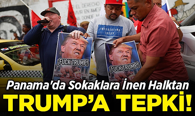 Panama Halkından Trump'a Sert Tepki: Posterlerini Yaktılar!