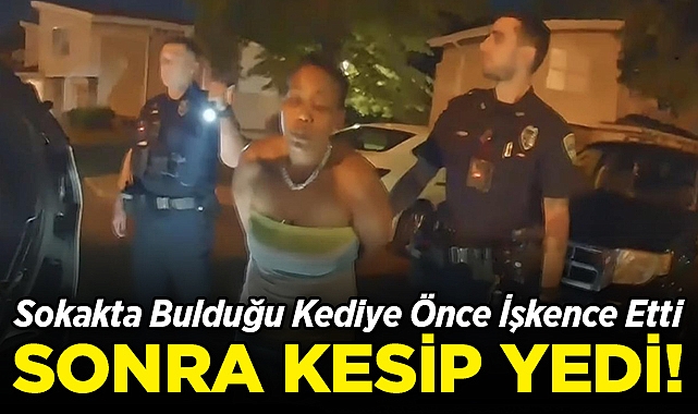 Sokakta Bulduğu Kediye Önce İşkence Etti, Sonra Kesip Yedi!