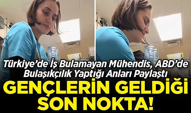 Türkiye'de İş Bulamayan Mühendis, ABD'de Bulaşıkçılık Yaptığı Anları Paylaştı!